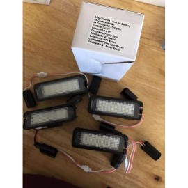 Bentley 4x Error Free LED License Plate Light gtc Bentley Continental Flying Spur 06-13