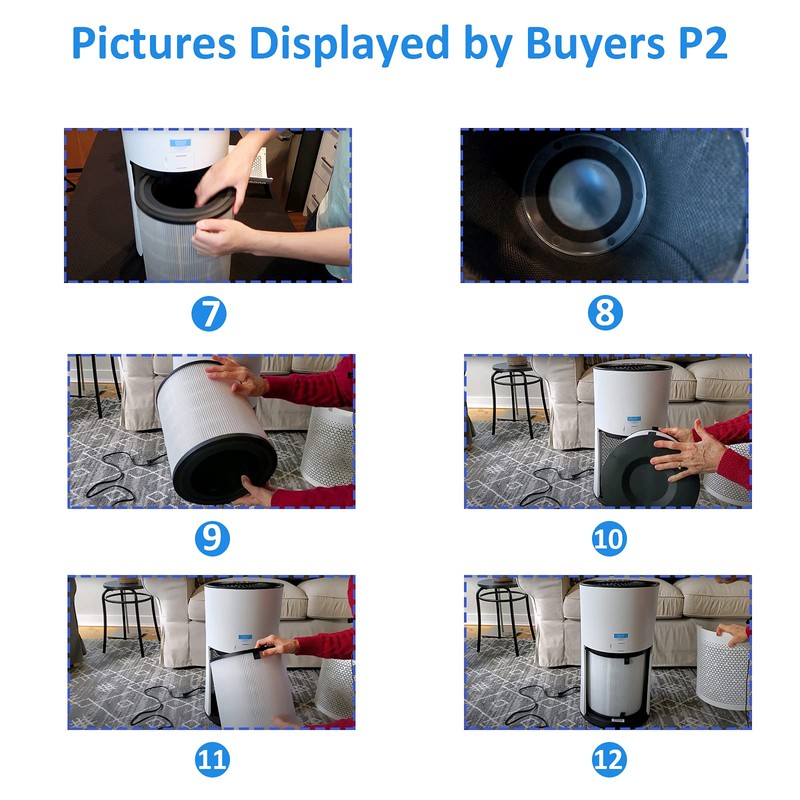 Tablenco for LEVOIT LV-H133 Air Purifier Replacement Filter Set -True