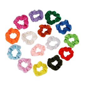 FOMIYES 15pcs Hair Ties Ponytail Holders No Tugging Flannel Hair Ropes for Women Lightweight Comfortable