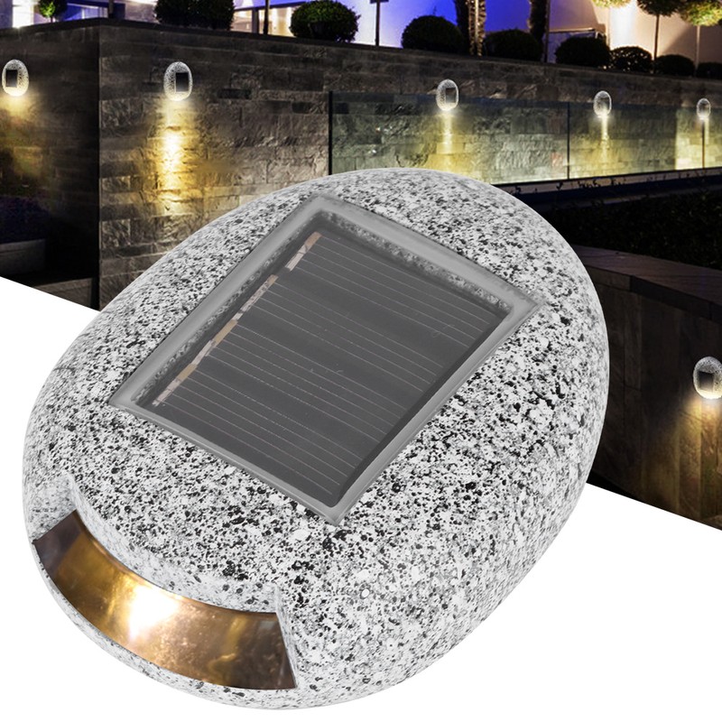 Outdoor Solar Power Waterproof Lights Imitation Stone Lamp Garden Lawn