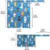 visesunny Funny Asorted Dog and Footprint 2Pcs Wet Bag with