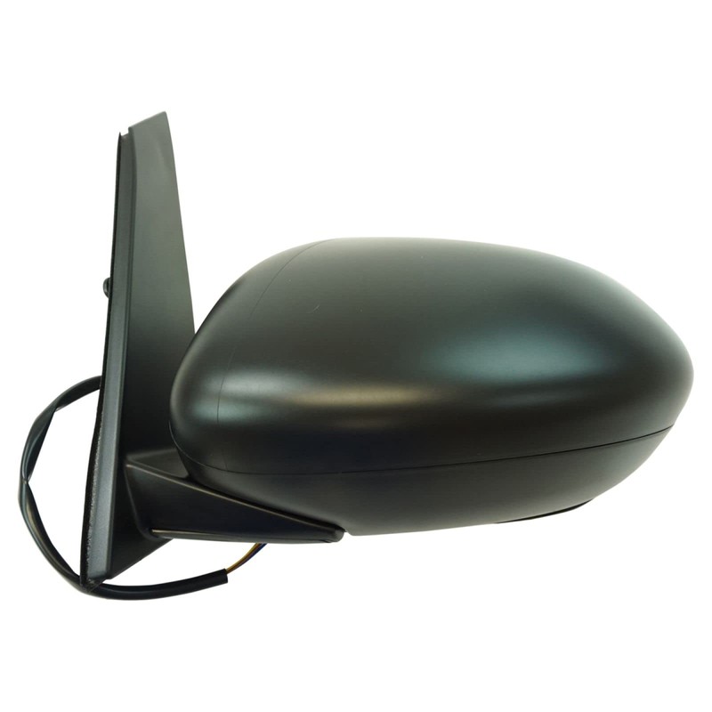 TRQ Driver Side Mirror Assembly Power Textured Black Foldaway Compatible