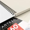 ARTEZA Mixed Media Sketchbook, 9x12 Inches – 2-Pack, 60 Spiral-Bound
