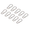 10Pcs Carabiner Clip Spring Snap Hook Heavy Duty Quick Link
