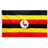 DANF Uganda Flag 3ftx5ft Ugandan National Flags Polyester with Brass