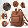 Wisebom Women Backpack, Anti theft backpack, Casual PU leather backpack