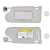 Nakuuly Left Driver Side Sun Visor Gray with Light, Without