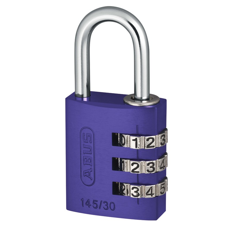ABUS - 145/30 30mm Violet kombination aus Aluminium Vorhängeschloss 46582
