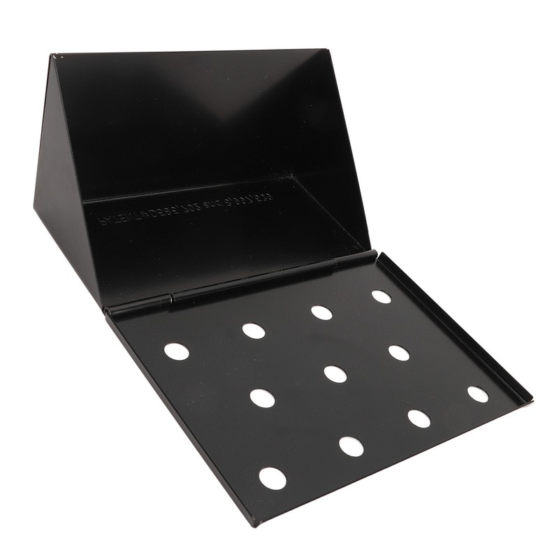 Smoker Box Black V Shape Stainless Steel Anti Stick Large