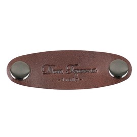 Dom Teporna Italy Cord Holder, Italian Leather, Cable Cord, For Bundling, Storage Holder, Genuine Leather, Dark Brown