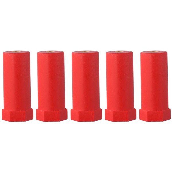 SSHHUI 5PCS Insulation Column Connection DMC Red Polyester Standoff Insulators