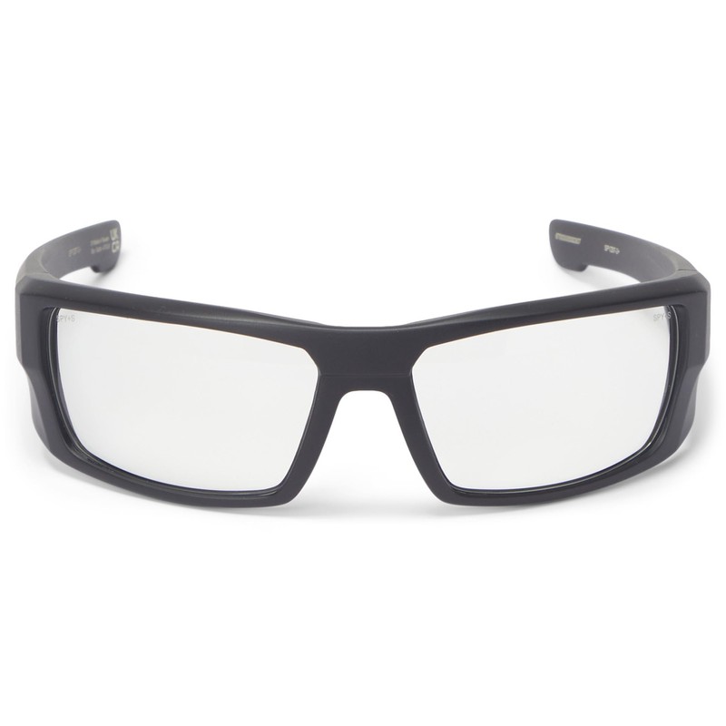 Spy Optic Men's Dirk Ansi Rectangular Sunglasses, Matte Black Happy