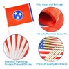 QQSD Tennessee Small Flag Stick Mini Hand Held Flags -