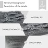 Sysmashing 4pcs Rock Terrarium Background,3D Reptile Tank Background Board,Amphibian Stereo