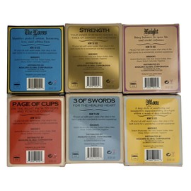 ILLUMINATI Full Set of 6 ILLUMINATI Tarot Card Scented Bath Bombs Moon Strength The Lovers