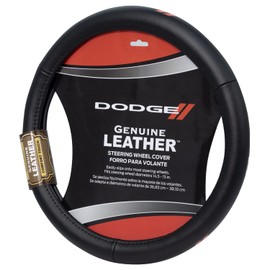 Plasticolor 006790R01 Dodge//Genuine Leather Steering Wheel Cover