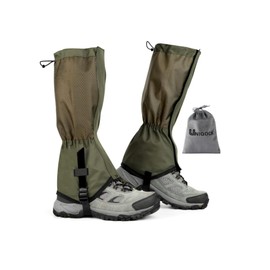 UNIQOCK Adjustable Snake Gaiters for Men Women,Snow Boot Guard Gators,Shoe Gaiters,Waterproof Hiking Gaiters for Hunting,Running,Snow,Mountain Climbing,Yard Work