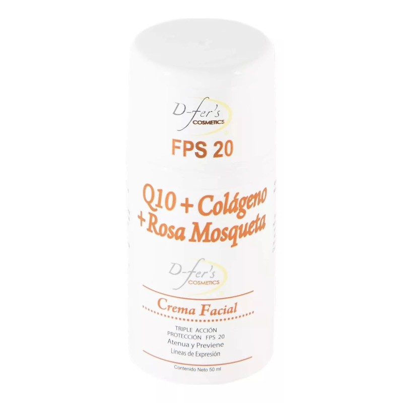 D Fers Crema Facial Q-10 Con Colágeno Y Rosa Mosqueta