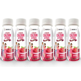 BariatricPal 1200mg Calcium Citrate Sugar-Free Liquid Shots - Raspberry (6-Pack)