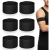 6PCS Black Arm Bands Mourning, Nylon Football Arm Bands, Adjustable
