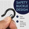 Moneek's Hardware 50 PCS Black Q Hanger Hooks with Safety