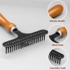 Hingtai Portable Carpet Rake Matted & Shag Rug 6.0 x