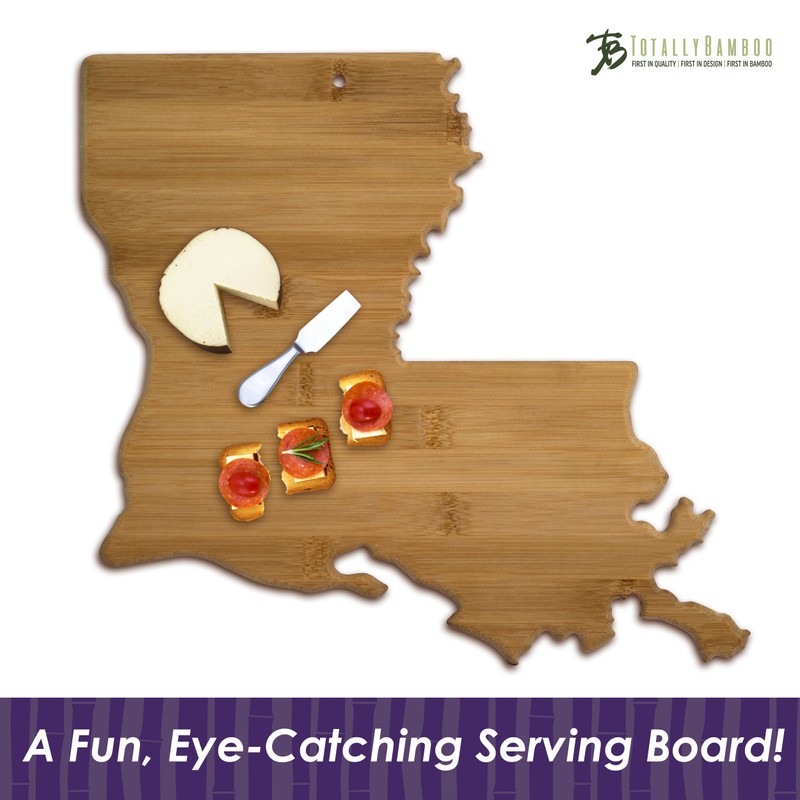 Totally Bamboo Cutting and Serving Board, Louisiana State