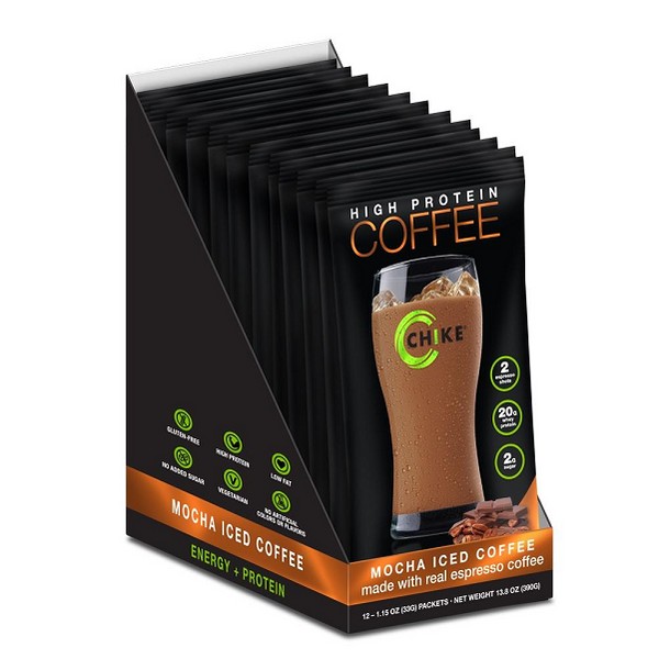 Chike Nutrition High Protein Ice Coffee Box, Mocha Box (12x31g Packets)
