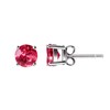 Franki Baker Genuine Burmese Round Small Dainty Ruby & Sterling
