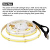 KXZM DC 5V USB COB LED Strip Light Warm White
