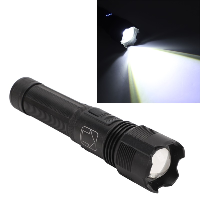 USB Rechargeable Flashlight Super Bright Powerful Flashlight Waterproof Handheld Flash