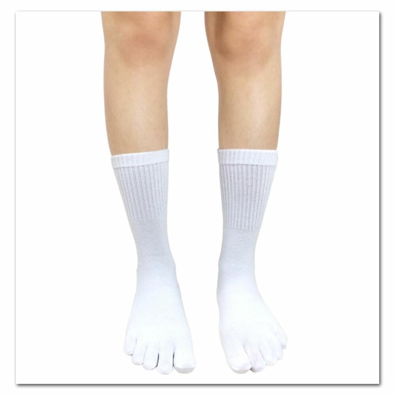 Asuka 5 Toe Socks, Thick Bottom Pile, Strong Reinforcement, 100%