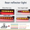 PGTOPONE Upgrade LED Rear Bumper Reflectors Light Fog Brake Tail