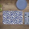 First Dawn Wipe-Clean Reversible Decofoam Placemats, Shades of Blue, Set