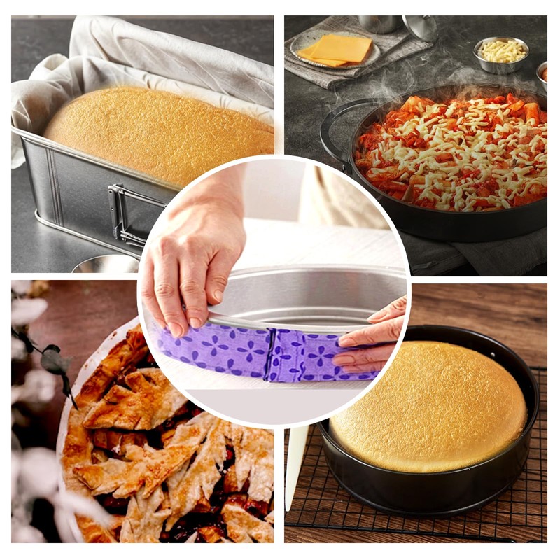 SNAIL GARDEN 4 strisce per torte con 2 tester per