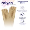 Rolyan Compression Glove, Fingerless Compression Glove for Arthritis for Men