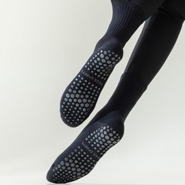 Elapse Space 3 Pairs Pilates Socks with Grips for Women, Grip Socks for Yoga Crew Socks for Barre Non Slip Socks