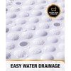 HITSLAM Oval Bath Mat Non Slip Anti Mould, 68 x
