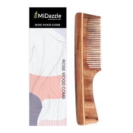 Midazzle Natural Handcrafted Sheesham Rosewood Hair Comb for Men and Women (MIRC00007)
