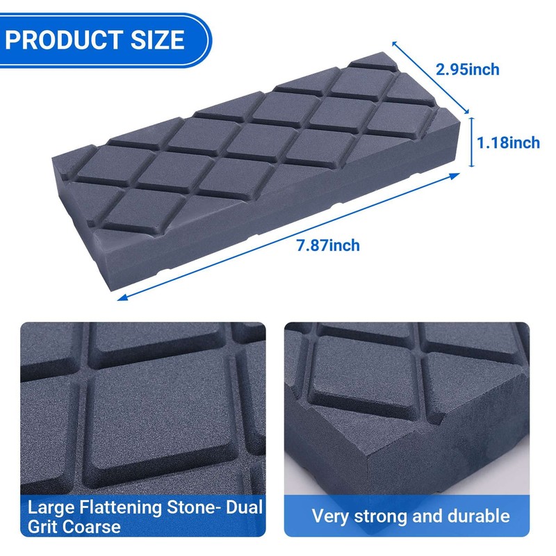 Bruafsir Large Flint - Coarse/Fine Double Grit Grinding Stones -