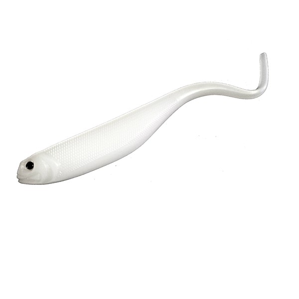 Extreme Whiptail Shad Soft Fishing Lure 6" (Ice White)