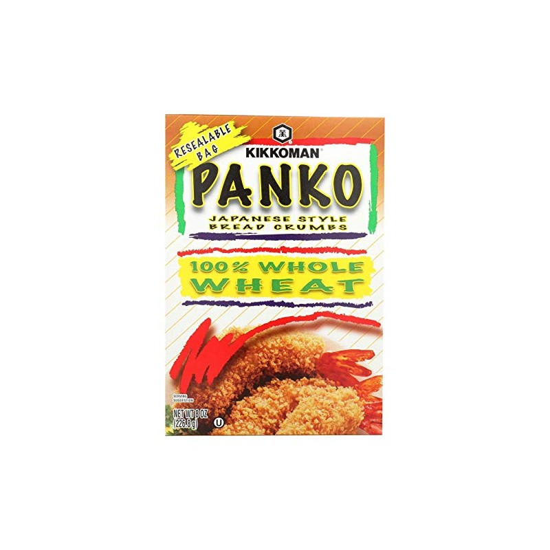 Kikkoman Japanese Style Whole Wheat Panko Bread Crumbs 8 ounce