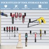 MOJIEZUO 8 Pcs Slatwall Screwdriver Holder Tool Hangers Stainless Steel