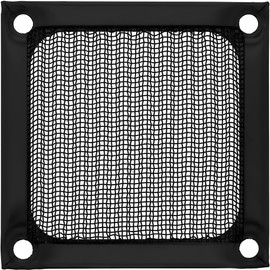 Fan grill, InLine®, aluminum Filter, 60x60mm, black