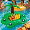Inflatable Pool Drink Holder for Summer Parties – Rainbow Ice