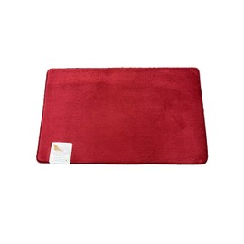 YHSF Memory Foam Bath Mat Large Size 21 Inches by 34 Inches, Soft and Comfortable, Super Water Absorption, Non-Slip, Thick, Machine Wash, Easier to Dry for Bathroom Floor Rug (Burgundy)