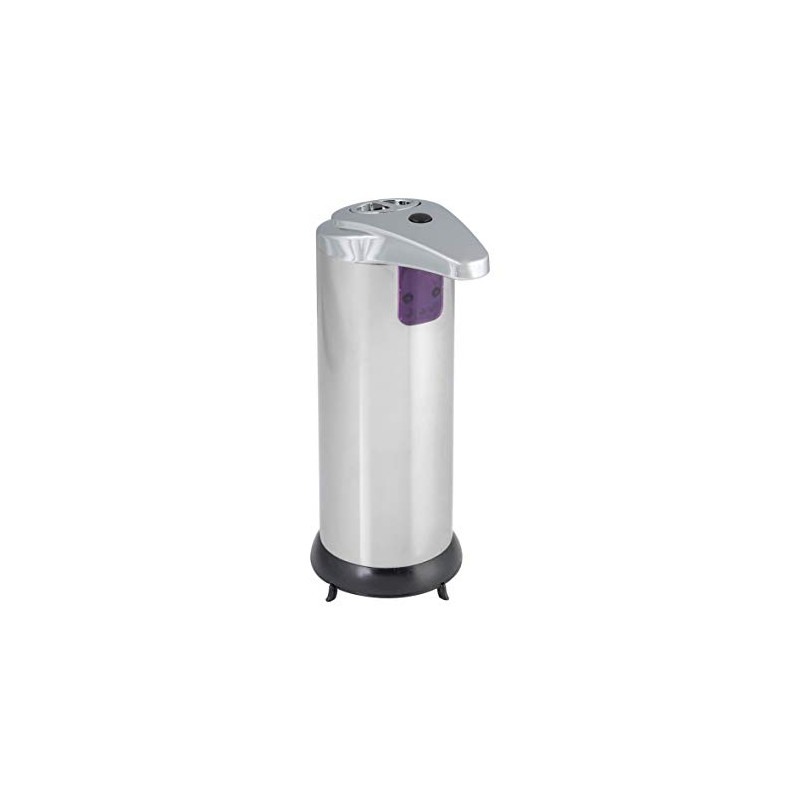 axentia Sensor Soap Dispenser, Plastic, Stainless Steel, Chrome-Plated, Silver, Approx.