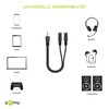 Wentronic AVK 317-020 0.2m Audio Video Cable 3.5 to 2x3.5mm