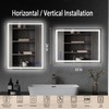 cxxsom Led Mirror Bathroom Lighted Wall Mirror with Lights Smart