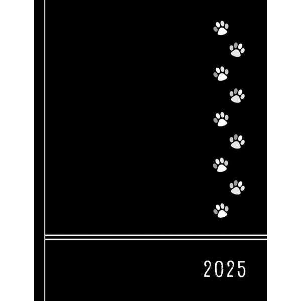 Dog walker appointment book 2025: Dog groomer / dog walker